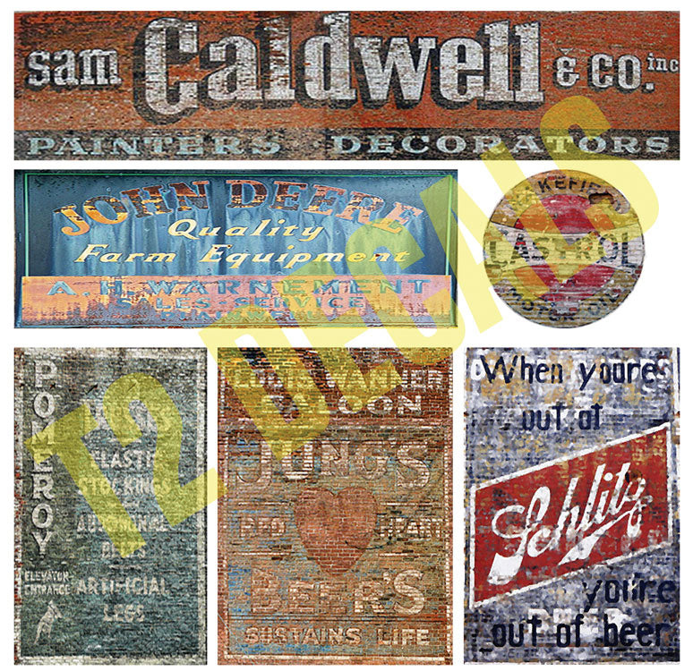 Ghost Sign Decals -- Set #22