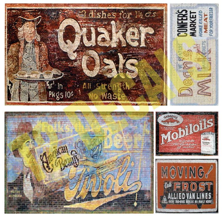 Ghost Sign Decals -- Set #27