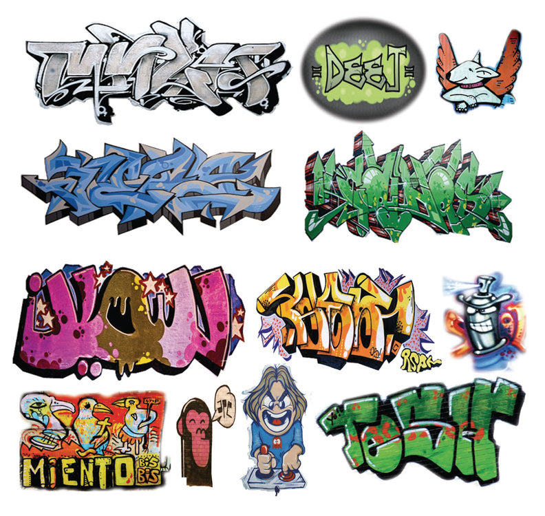 Graffiti Decals -- Set #8