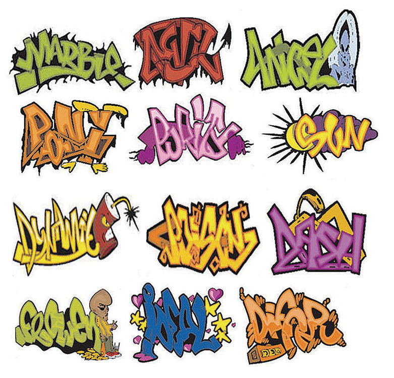 Graffiti Decals -- Set #9