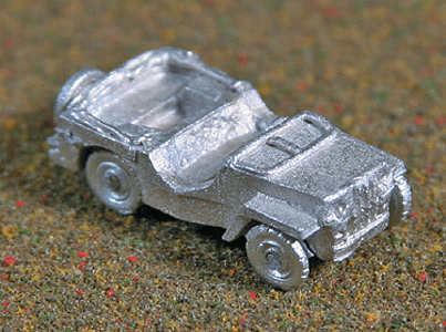 US & Allies WWII - Light Trucks (Cast Metal Kits) -- 1/4-Ton "Jeep" pkg(4)