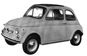 Military - Austria Post-1945 - Staff Car (Metal Kit) -- Steyr-Puch 500 D 2-Door Compact