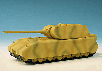 Former German Army WWII - Ultra Heavy Tanks/Experimental (Resin) -- Porsche-Design Kpz Maus (Mouse) with 150mm Cannon