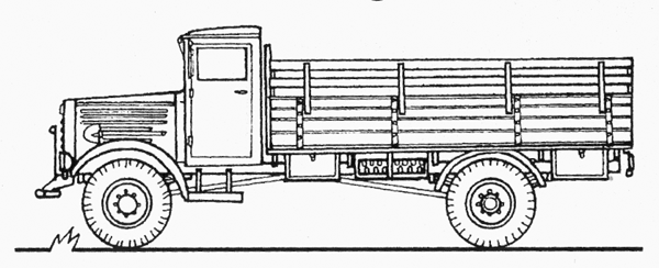 Military - Former German Army WWII - Light Trucks -- Bussing-NAG 4500 Cargo/Personnel Transport