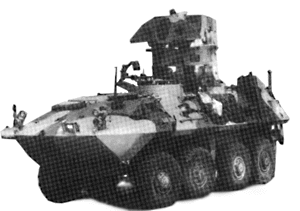 Military - United States Marine Corps (Modern) - Light Armored Vehicles (LAV) -- LAV-AT Anti-Tank Reconnaissance with TOW Missile Launcher (green)