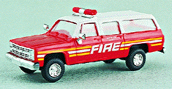 Chevrolet Suburban -- Fire Department of New York (FDNY) Battalion Chief (White Over Red)