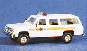 Chevrolet Suburban - Emergency - Police Vehicles -- Illinois State Police (white, yellow stripes)