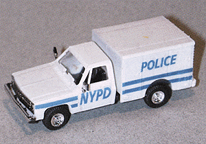 Chevrolet Pick-Up With Box Body - Emergency - Police Vehicles -- New York Police Department (NYPD) Radio Emergency (white, blue)