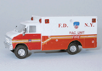 Chevrolet 1-Ton Van - Emergency - Fire Vehicles -- Fire Department of New York (FDNY) - Recuperation and Care (RAC) Unit