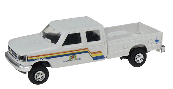 Ford F-350 Quad-Cab Pick-Up - Emergency - Police Vehicles -- Royal Canadian Mounted Police (white, Red & Blue Stripes)