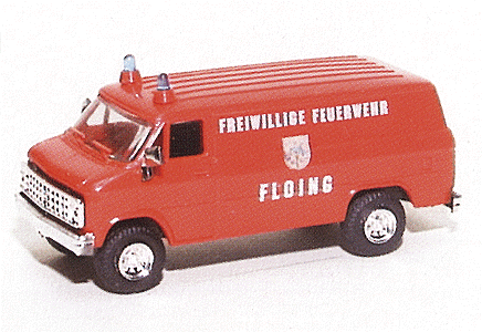 Chevrolet Van - Emergency - Fire Vehicles -- Volunteer Fire Fighters (FFW) - Floing, Austria (red, White German Lettering
