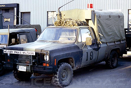 Chevrolet Pick-Up Truck with Tarp Cover - Emergency - Police Vehicles -- Canadian Forces Military Police (Camouflage)