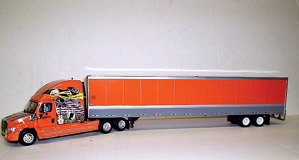 Freightliner Cascadia Sleeper w/53' Wabash Duraplate HD Dry Van - Assembled -- Schneider National (Ride for Pride #2 MIA-POW Scheme)
