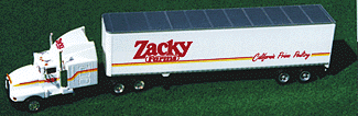 American Trucks - Tractor/Trailer - Kenworth T600 3-Axle Conventional -- w/Aerosleeper; 45' Dry Van Trailer Zacky Farms