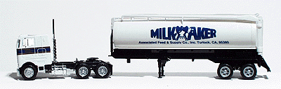 American Trucks - Tractor/Trailer - Peterbilt -- w/Feed Tanker Trailer Associated Feed Milk Maker
