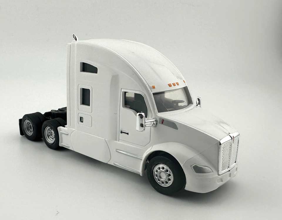 Kenworth T-680 Sleeper-Cab Semi Tractor - Assembled -- White