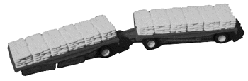 Trailers Only -- 24' Double Flatbeds w/Sack Load