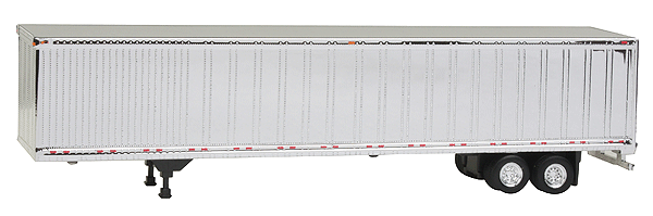 53' Dry Van Trailer - Assembled -- Painted, Unlettered (chrome)