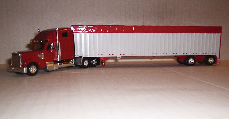 Coronado Sleeper-Cab Tractor w/53' Spread-Axle Walking-Floor Trailer - Assembl -- Red