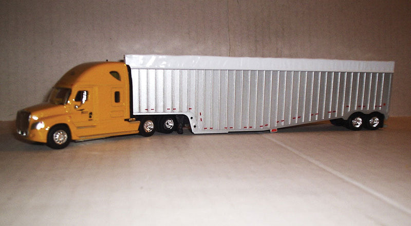 Cascadia w/Possum-Belly Trailer - Assembled -- Yellow