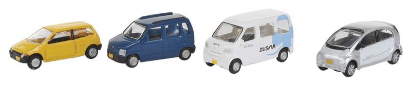 Light Car Set -- 2 Station Wagons & 2 Passenger Vans