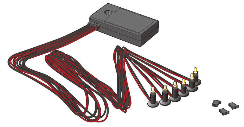 LED Lighting Set -- Yellow - Uses 2 AA Batteries