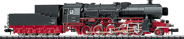 Steam Class 52 Loco w/Type 1'E h2 Rigid Frame Tender Analog (Limited Edition) -- German Federal Railroad