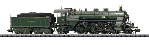 Steam Class G 3/4H 2-6-0 - Standard DC -- Royal Bavarian State Railroad K.Bay.Sts.B. (Era I, green)