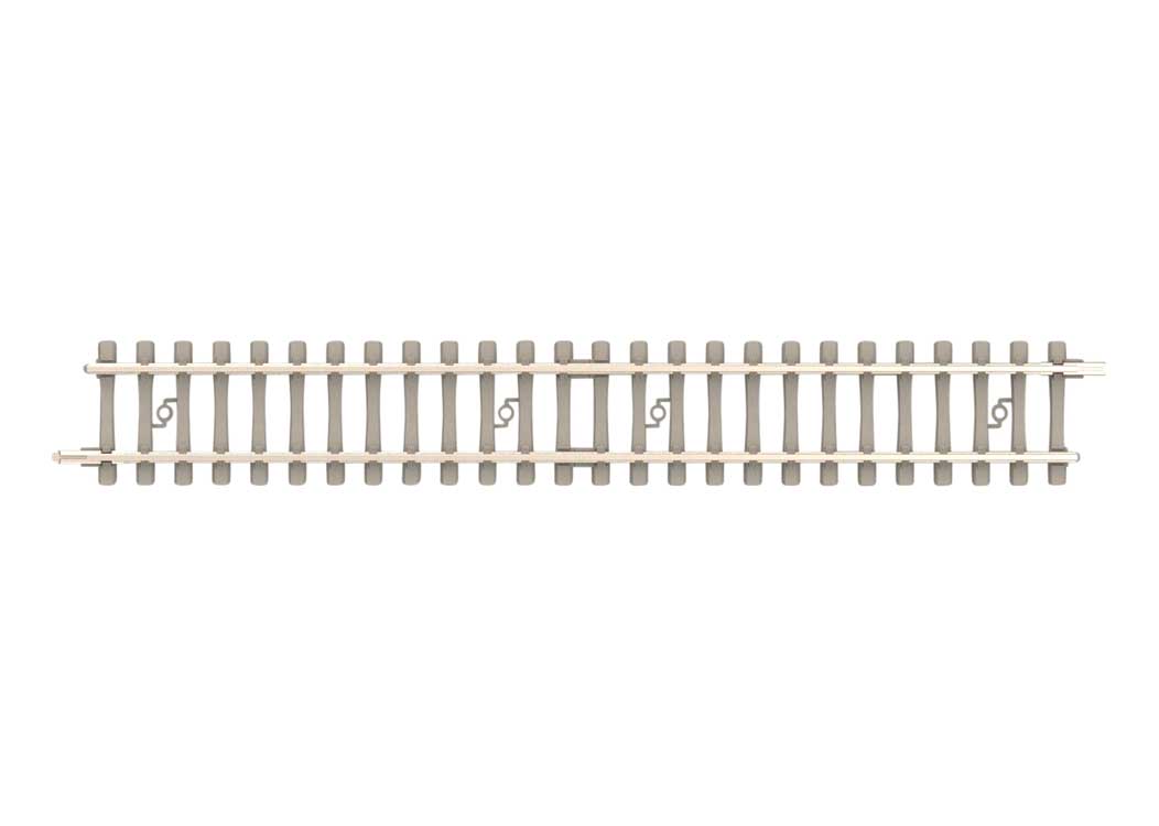 Code 60 Straight Track Section - Nickel Silver Rail, Concrete Ties -- 4-1/4" 108.4mm Length pkg(10)