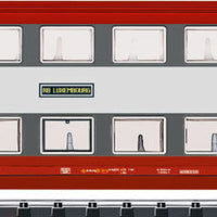 Bi-Level 4-Car Set w/Cab Car - Ready to Run -- Luxembourg State Railways CFL (Era V; white, gray, red)