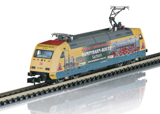 Class 101 Electric - Sound and DCC - Minitrix -- German Railroad DB AG #101 088-3 (Era VI 2022, Saxony Steam Route Scheme)-1