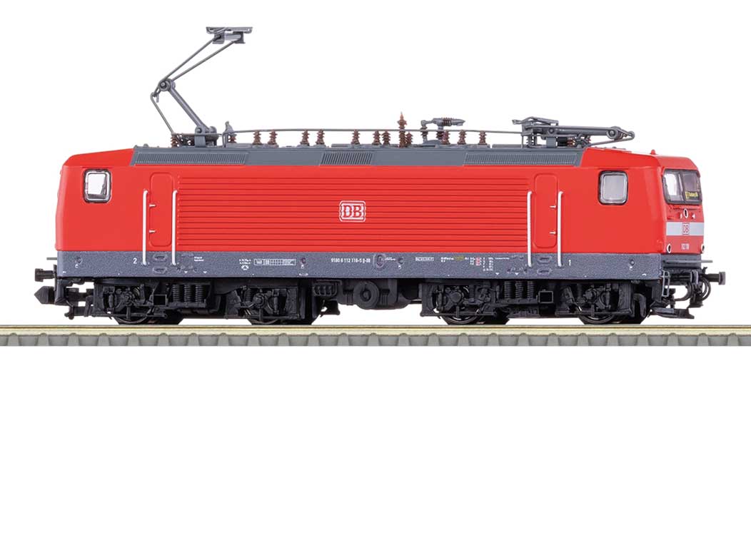 Class 112 Electric - Sound and DCC - Minitrix -- German Railroad, Inc. DB AG 112 118-5 (Era VI 2021, red, gray)-2