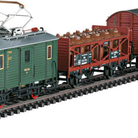 Class ET 194 Electric Railcar Set w/2 Freight Cars w/Sound & DCC/SX -- German State Railroad DR (Era II, green)