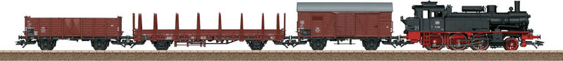 Era III Freight Train Starter Set - Standard DC -- German Federal Railway - 2-6-0T Locomotive, 3 Cars; Power Pack, C-Track Oval-1