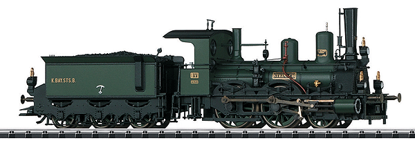 Steam Class Reihe B VI 2-4-0 Locomotive with Sound & DCC -- Royal Bavarian State Railroad K.Bay.Sts.B. (Era I, green)