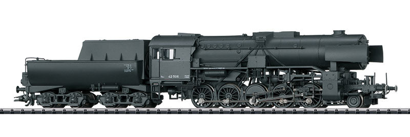 Class 42 2-10-0 with Tub-Style Tender - Sound and DCC-SX -- German State Railroad #42 506 (Era II 1944, black)