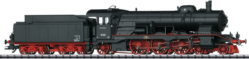 Class 18.1 4-6-2 Locomotive - Digital - Sound & DCC -- German Federal Railway #18 102 (Era III; black, red)-1