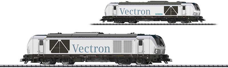 Siemens Vectron DE Class 247 Diesel Locomotive with Sound & DXX/SX -- Siemens Mobility (Era VI; white, gray, blue)