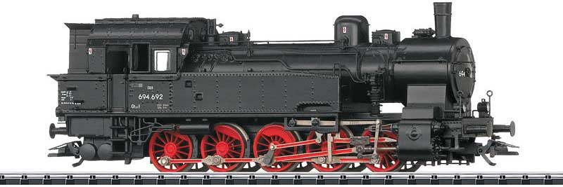 Class 694 0-10-0T Locomotive with Sound & DCC/SX -- Austrian Federal Railways OBB (Era III 1950s; black, red)