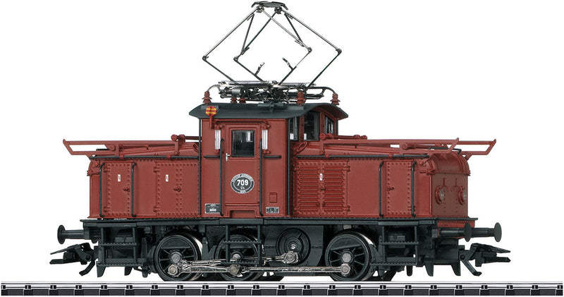 Class UB Electric Switcher with Sound & DCC/SX -- Swedish State Railways SJ Ub #709 (Era III & IV, brown)