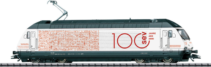 Class Re 460 Electric Locomotive with Sound & DCC-Digital -- Swiss Federal Railways SBB #460 113-4 (Era VI 2019, SEV 100 Years; white, re
