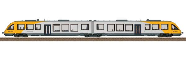 Class 648.2 LINT 41 Diesel Rail Car - Sound and DCC -- Lokalbanen 648 113-2, 648 213-0 (Era VI 2021, white, yellow, gray)