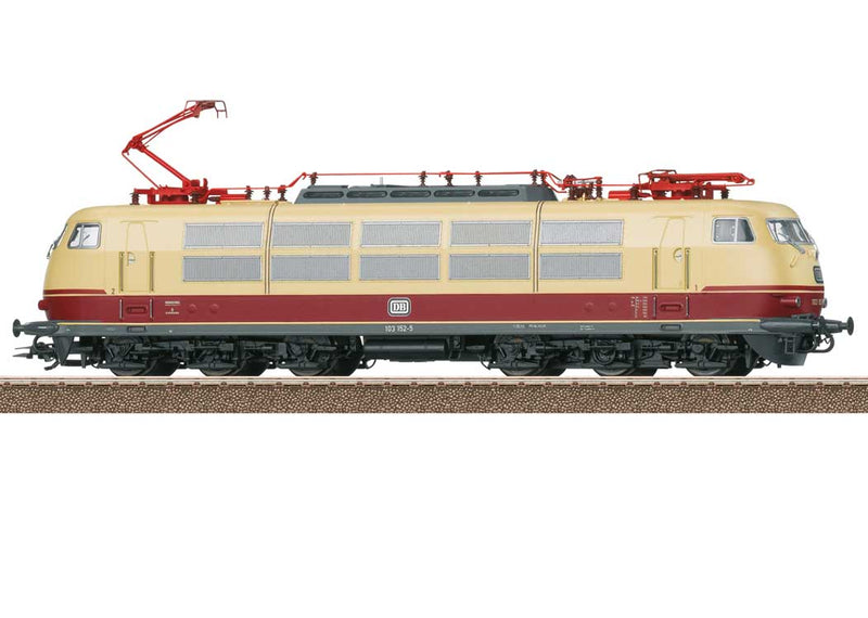 Class 103 Electric - Sound and DCC -- German Federal Railroad DB #103 152-5 (Era IV 1979, beige, red, gray)