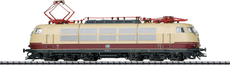 Class 103.1 Electric Locomotive with Sound & DCC - Digital -- German Federal Railway #103 167-3 (Era IV, 1971-1974; Crimson, Beige)-1