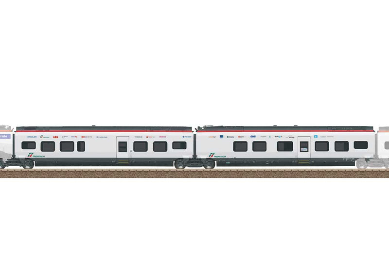 Intermediate Car Add-On for Class RABe 501 Giruno - Ready to Run -- Swiss Federal Railways SBB Type B (B11) & C (B10) (Era VI 2018-19, white, gr