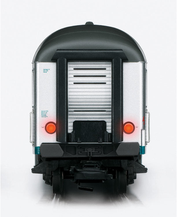 Type Bmb 719 2nd Class Commuter Coach - Ready-to-Run -- German Federal Railway (Silver Coin, Era IV, 1975; silver)-1