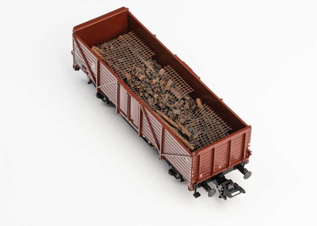 LpwPost Baggage, Gmhs 53 Box, Omm 37 Gondola, Rlmms 56 Stake Set - Ready to -- German Federal Railroad DB (Era III 1950s)-2