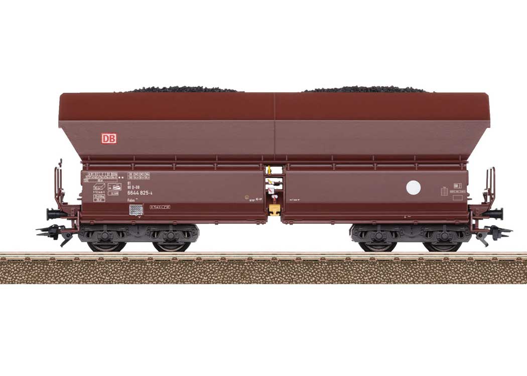 Type Falns 182 Hopper 6-Pack - Ready to Run -- German Railroad DB AG (Era VI 2015, Boxcar Red)-2