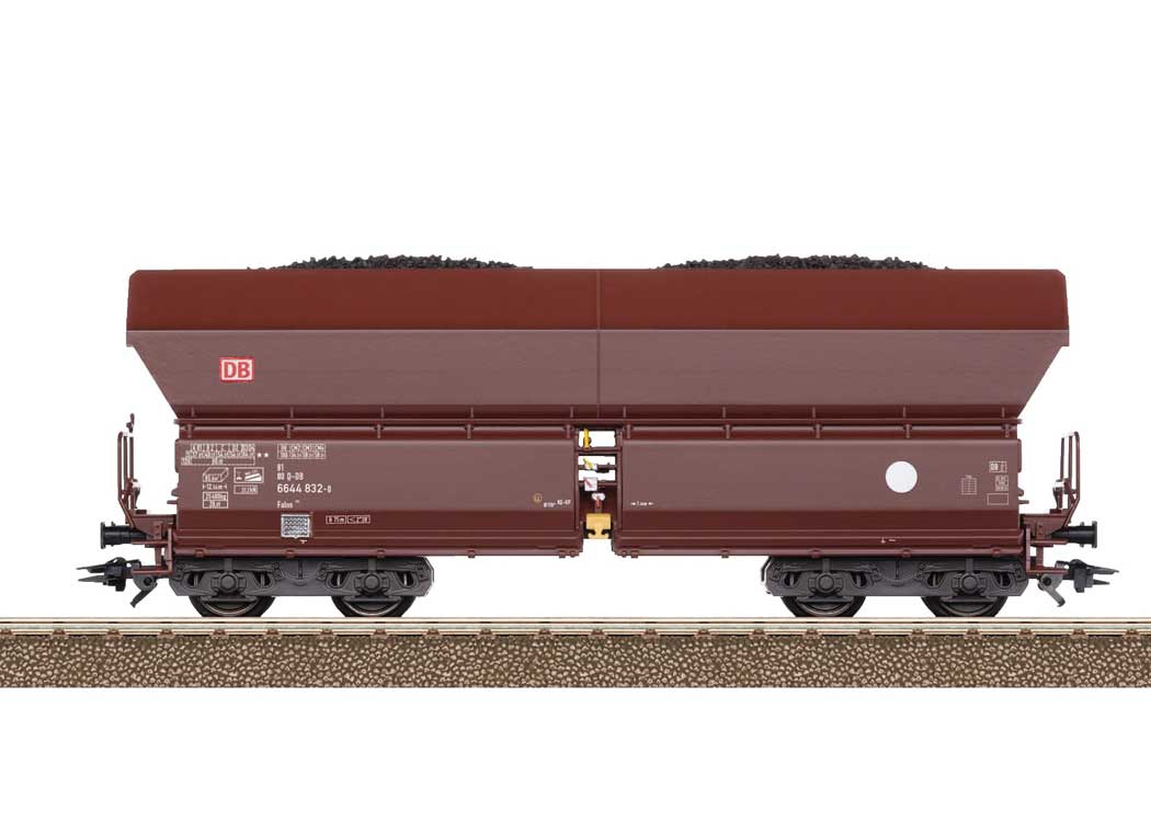 Type Falns 182 Hopper 6-Pack - Ready to Run -- German Railroad DB AG (Era VI 2015, Boxcar Red)-3
