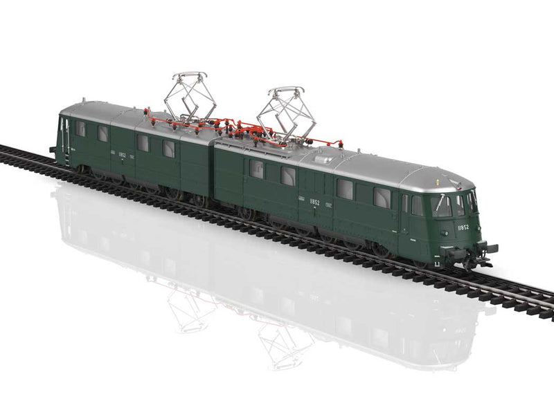 Class Ae 8/14 Double-Unit Electric - Sound and DCC -- Swiss Federal Railways SBB #11852 (Era IV 1970s, green silver)-1